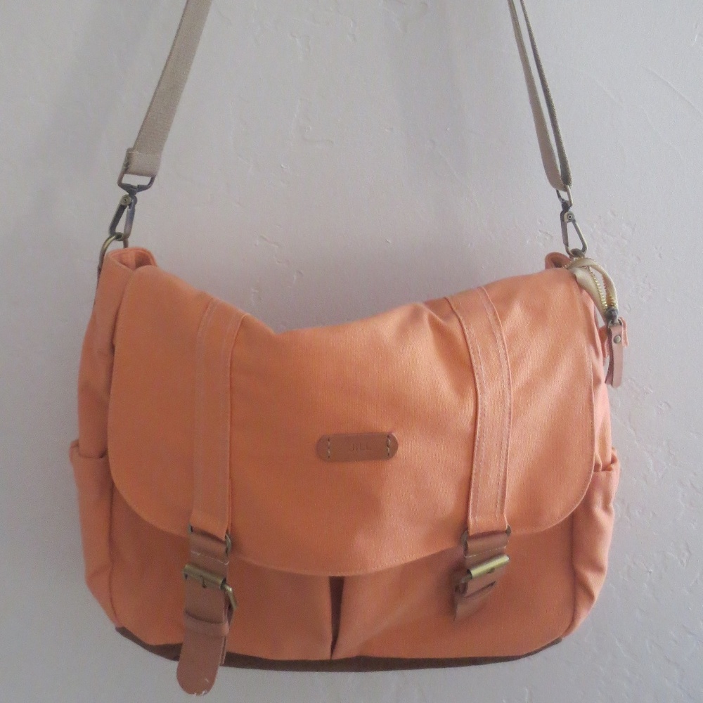 Peach Laptop Messenger Bag